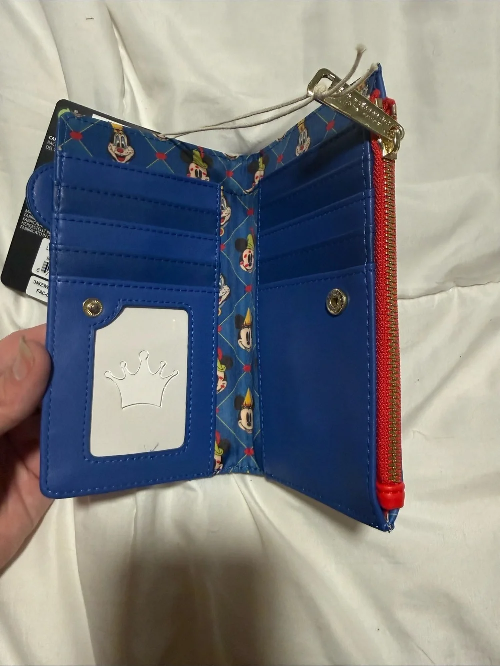 Disney Loungefly hard tag Wallet - Brave Little Tailor - Mickey And Minnie,king